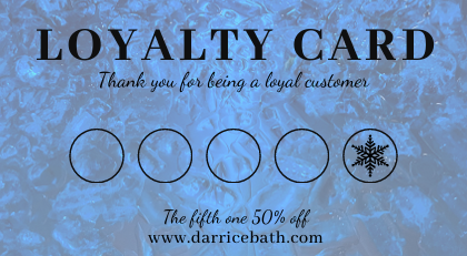 DARR Ice Bath Loyalty Card 5x